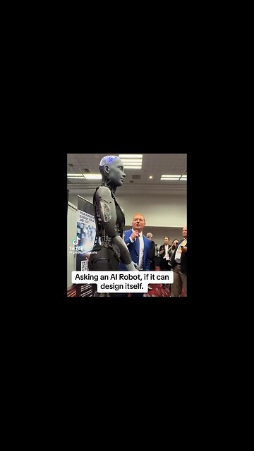 AI ROBOT asked when will AI reach the level when it can design itself? AI issues OMINOUS WARNING!!
