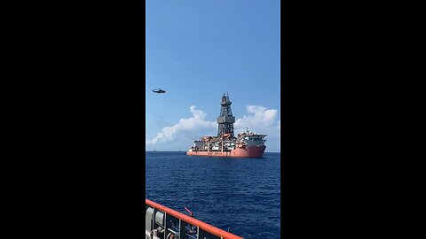 Helicopter Landing On Drillship In The GOM