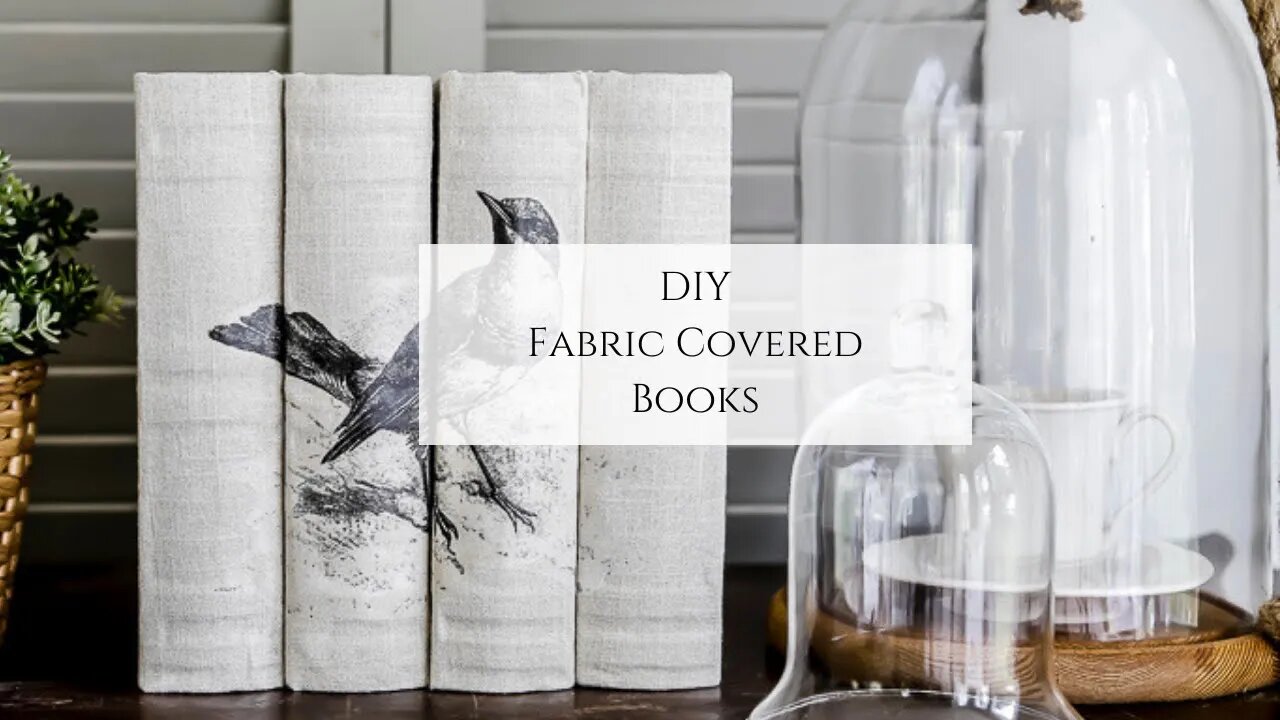 DIY Fabric Covered Books