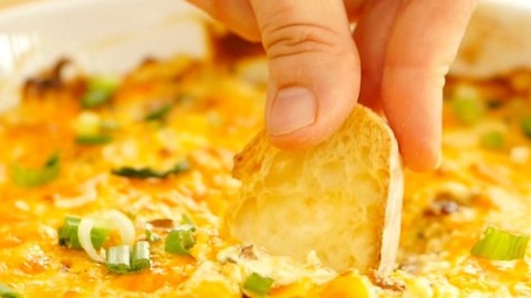 Irresistible Cheesy Bacon Dip