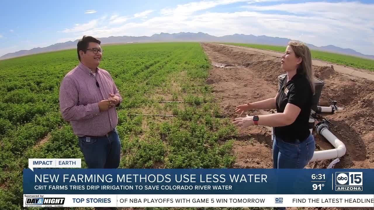 New farming methods to use less water