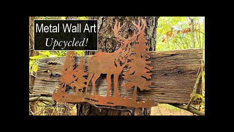 Wildlife Metal Wall Art Upcycled - DIY Man Cave Must Have!