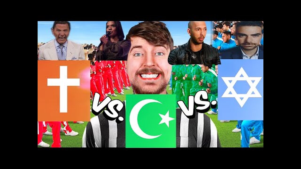 100 Christians Vs 100 Muslims Vs 100 Jews for $500,000 (MRBEAST)