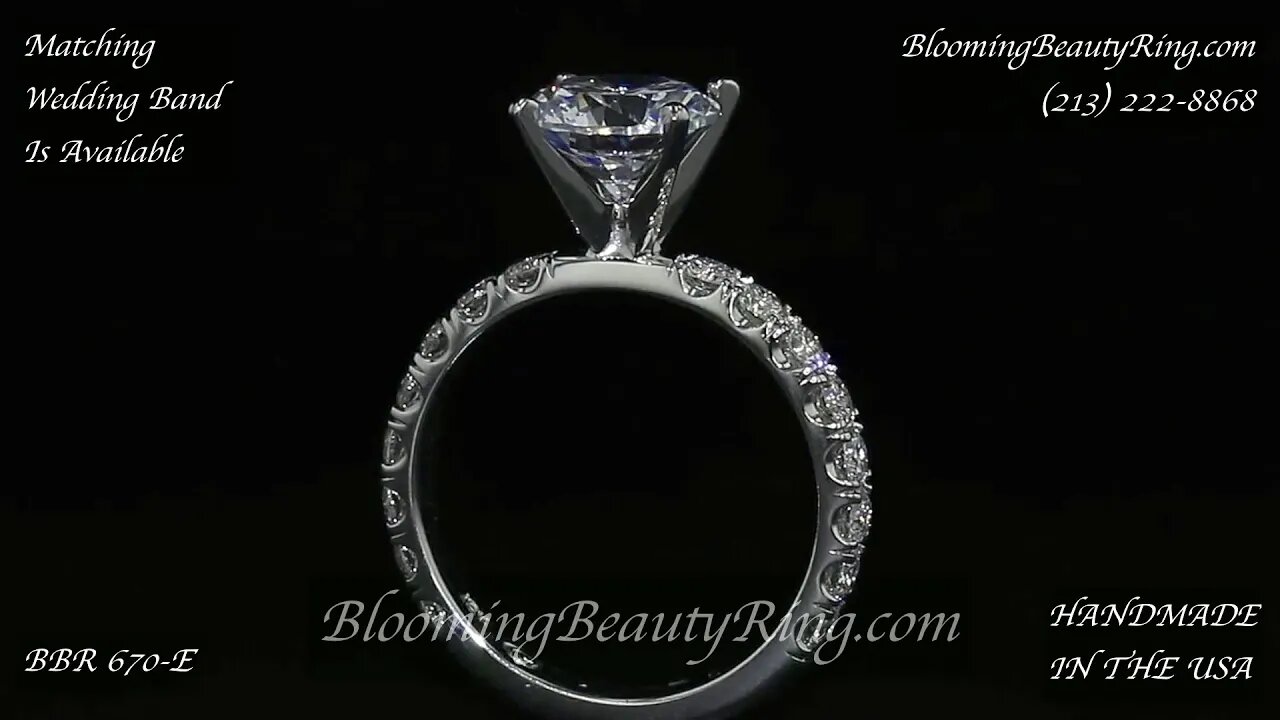 BBR 670E Diamond Engagement Ring From BloomingBeautyRing.com