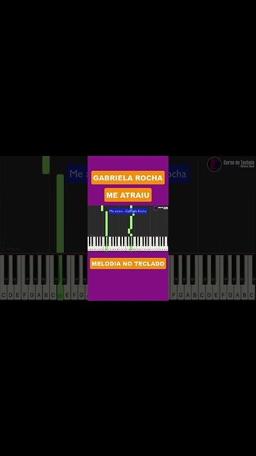Me atraiu - Melodia no Teclado #auladeteclado