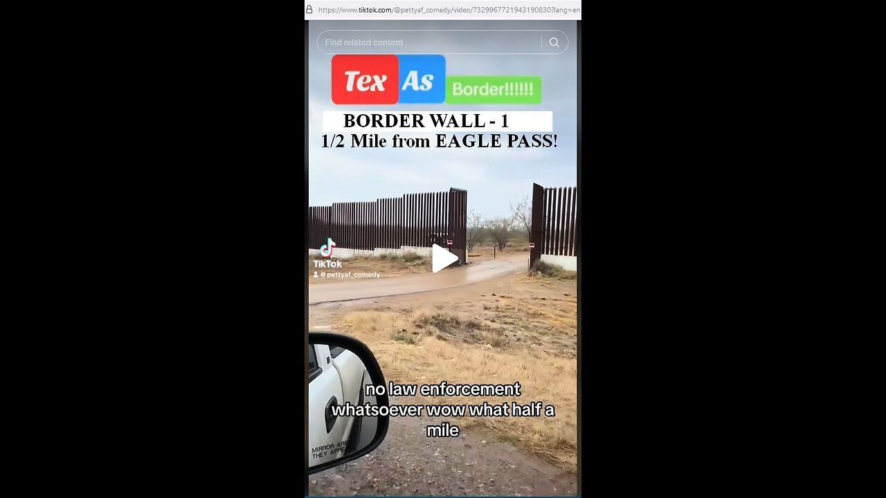 TX BORDER IS WIDE OPEN - 1 -SCAM -