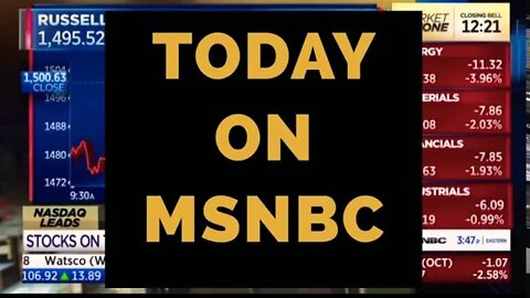 MSNBC saying the housing, retail & Automotive industries are doing, “quite well.”