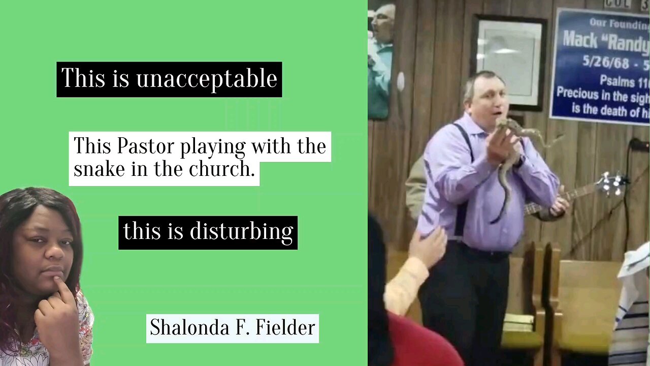 This Pastor playing with the snake in the church(unacceptable)