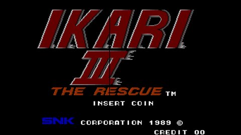 Ikari III The Rescue Arcade Game, SNK 1989, longplay