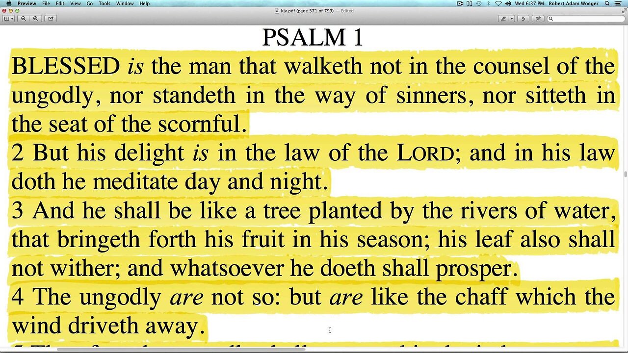 Psalms Chapter 1