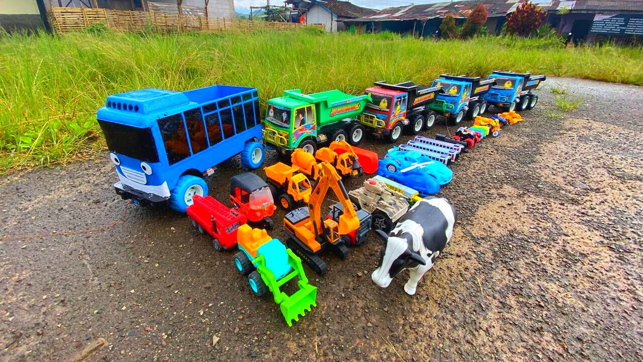 Looking for Tayo Bus Car Toys, Tow Trucks, Excavators, Bulldozers, Loaders, Cylinder Trucks