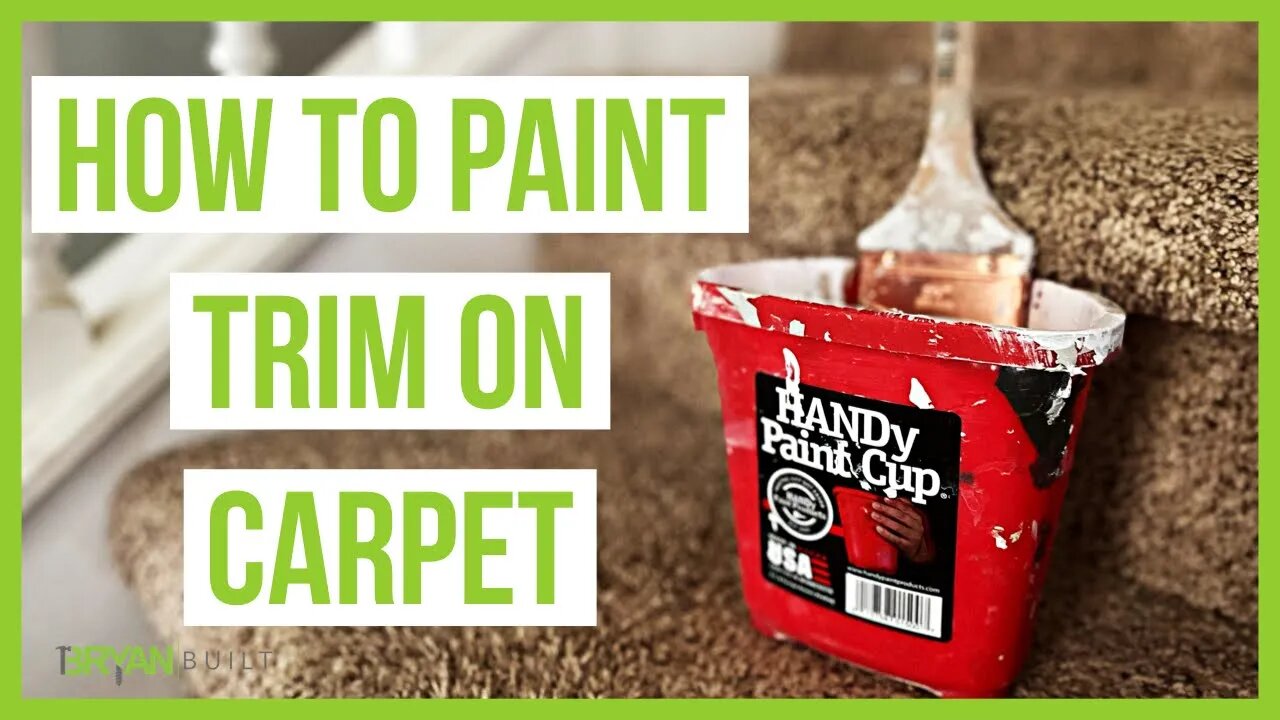 How To Paint Trim On Carpet | How to Paint Trim With a Brush | Easy Painting Tips