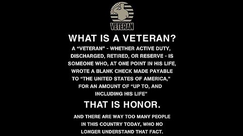 What Is A Veteran ?