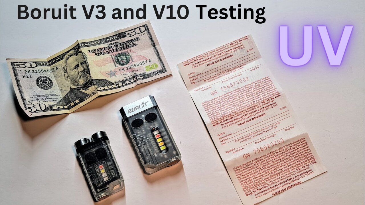 Boruit V10 & V3 Testing the UV Function...