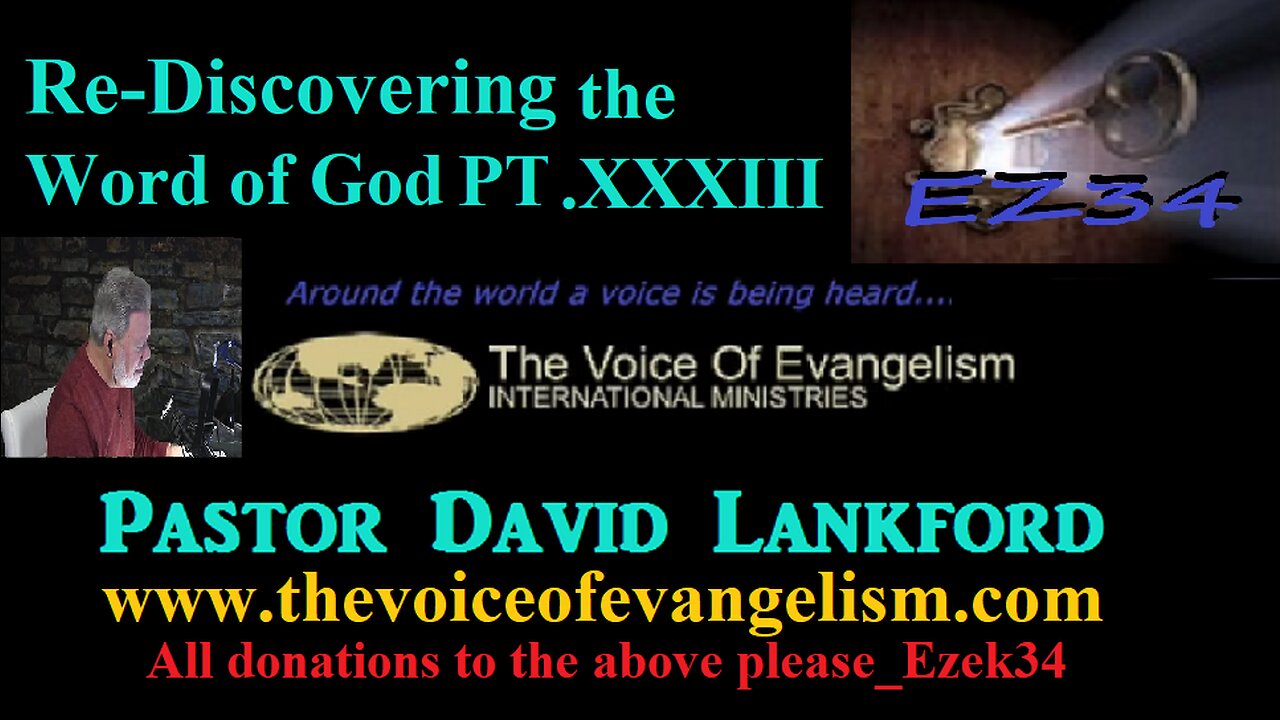 Re-Discovering The Word of God Pt.XXXIII--PastorDavidLankford