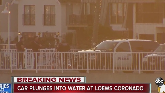 Car plunges into Coronado Bay