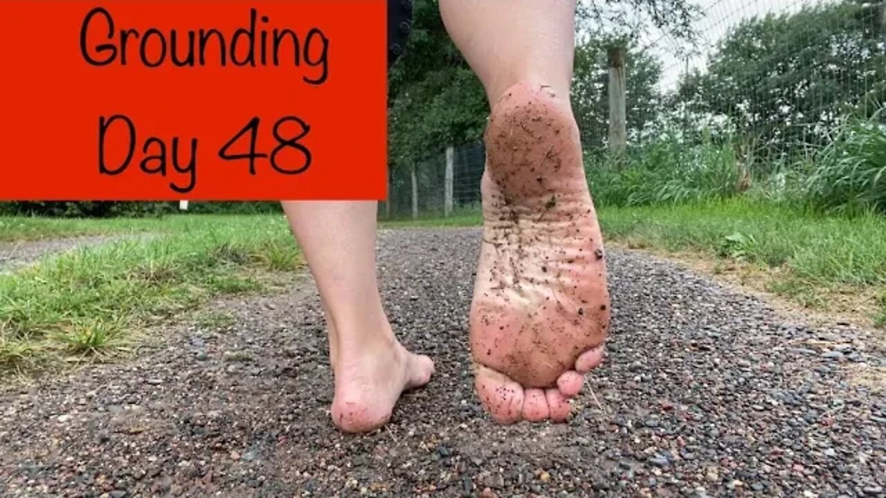 Grounding Day 48 - a barefoot run in the rain