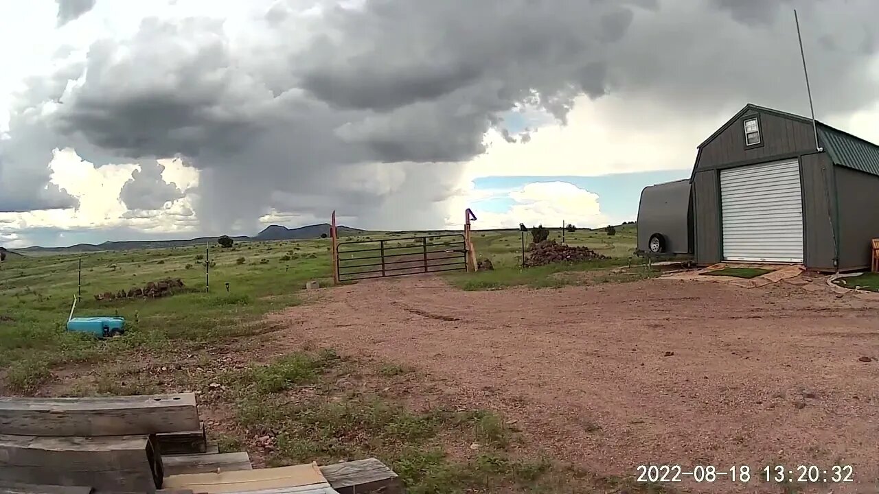 Insane looking clouds forming micro bursts over Arizona time-lapse