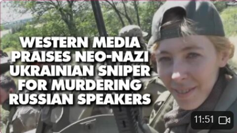 Western media glorifies Ukrainian Nazi sniper for killing Russian speakers!