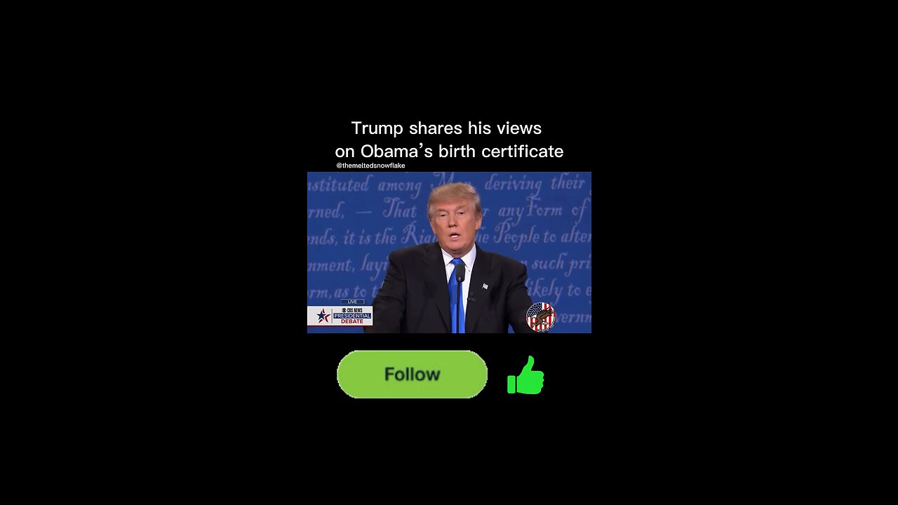 Trump shares his views on Obama’s birth certificate