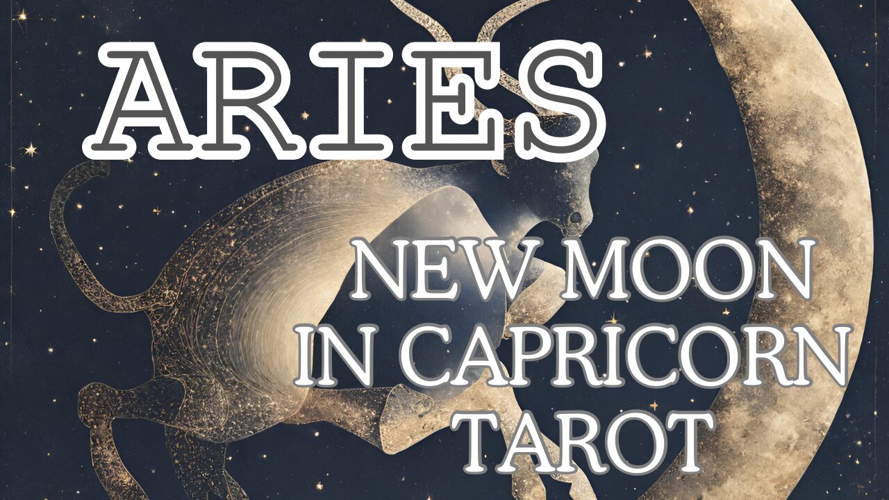 Aries ♈️ - Sharing your blessings- New Moon 🌚 in Capricorn tarot reading #aries #tarot #tarotary