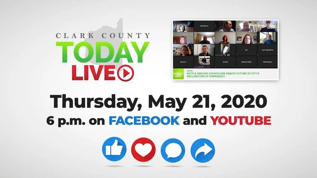 WATCH: Clark County TODAY LIVE • Thursday, May 21, 2020