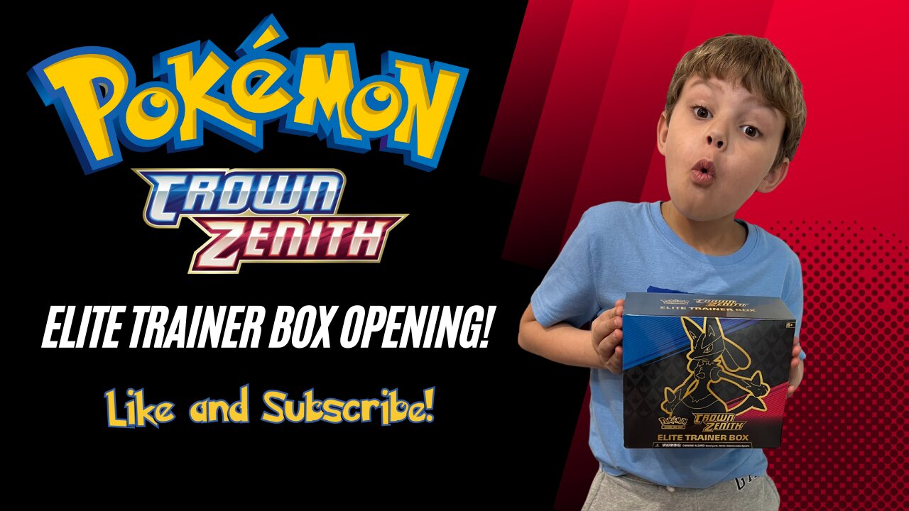  @RealPokeMONSTER Opens a Crown Zenith Elite Trainer Box...Watch Him Pull That GOLD CARD!
