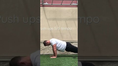 Push ups 5/5 tempo