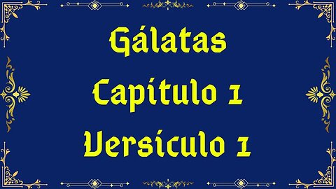 Como se diz Gálatas 1:1 em Hebraico?