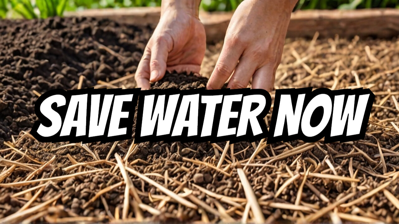 Want to save water? Straw mulch is the answer!