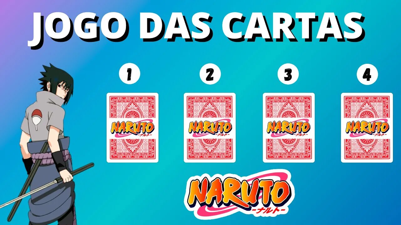 JOGO DAS CARTAS NARUTO - CRIE SUA HISTÓRIA EM NARUTO - QUIZ NARUTO