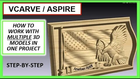 How To Do 3D Projects Tutorial w/ Vectric Vcarve & Aspire [For CNC Routers] - Garrett Fromme