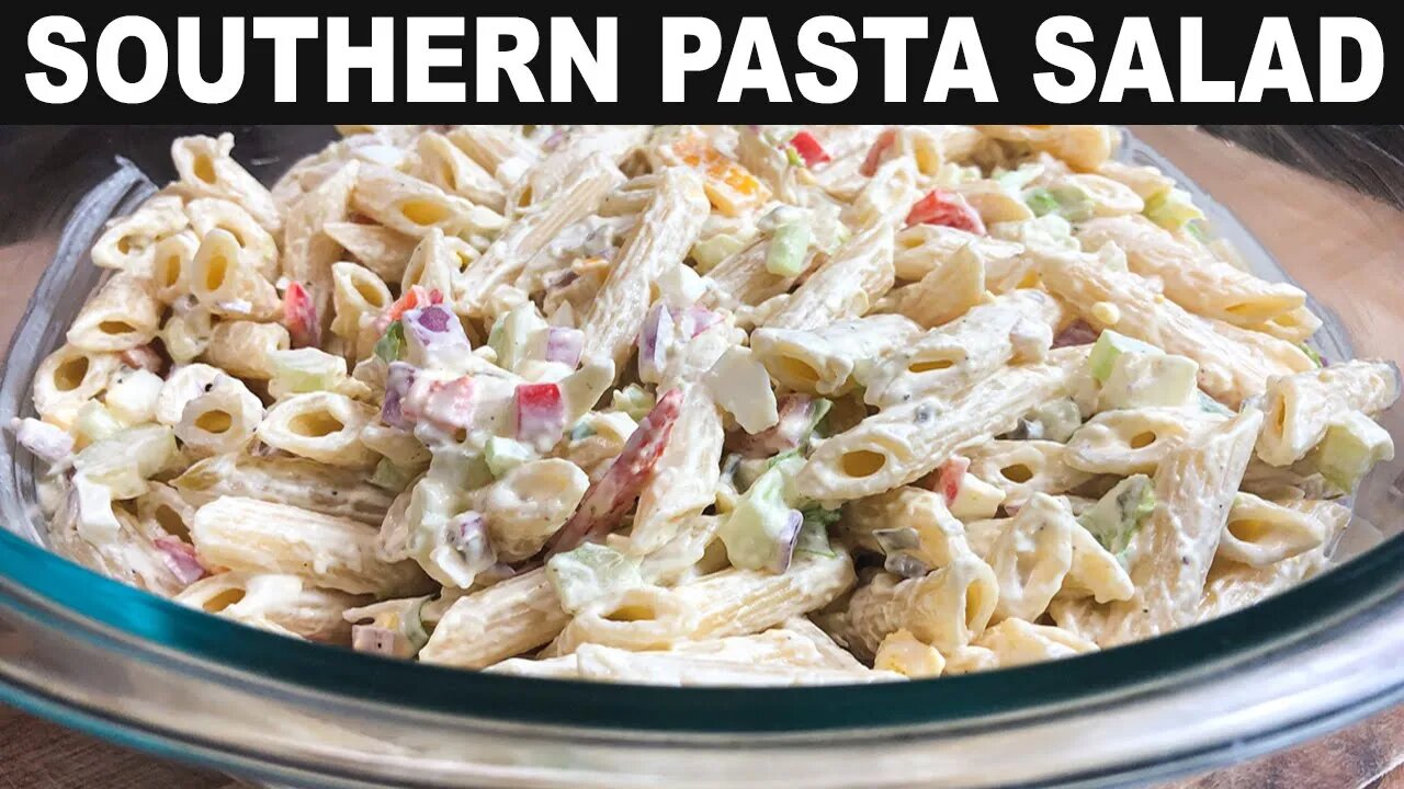 SOUTHERN PASTA SALAD RECIPE | EASY SIDE DISH | CATHERINES PLATES