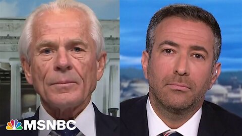 0:12 / 0:30 Convicted Trump aide Peter Navarro talks trial,