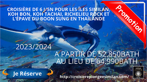Croisière sur le MV Sawasdee Fasai Similan Islands