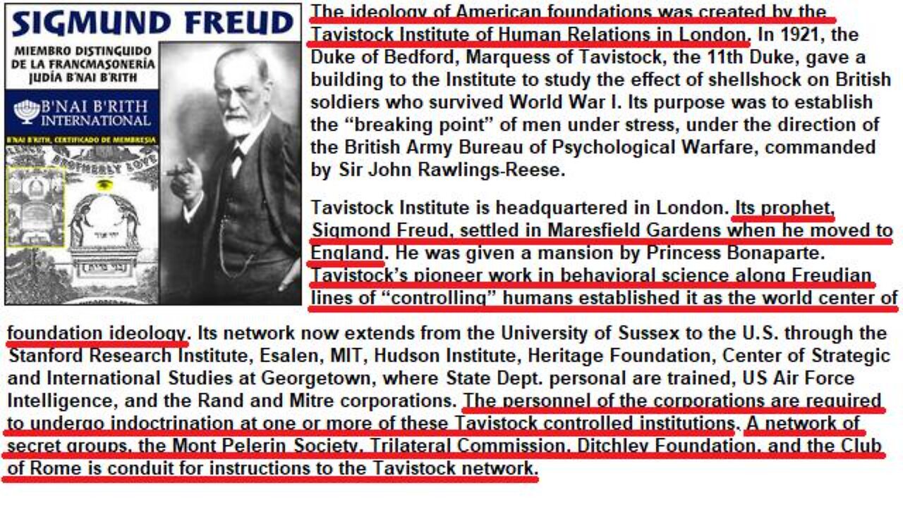 InfoWars Documentary.- The Tavistock Institute for Human Relations