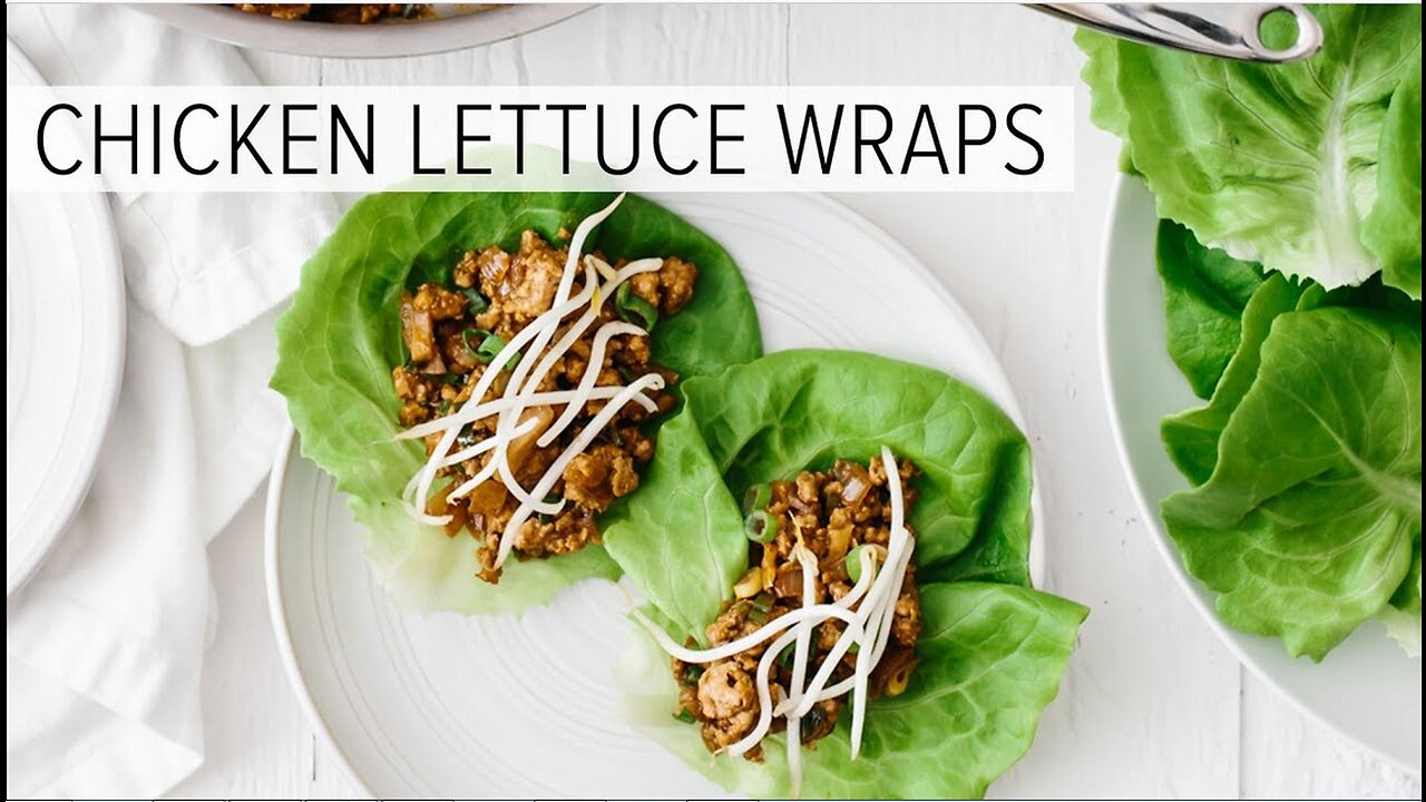 CHICKEN LETTUCE WRAPS | gluten-free + paleo