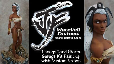 Savage Land Storm Garage Kit Paint up with Custom Crown