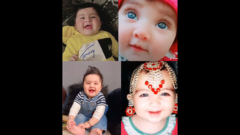 Cute Babies funny acts and smiling