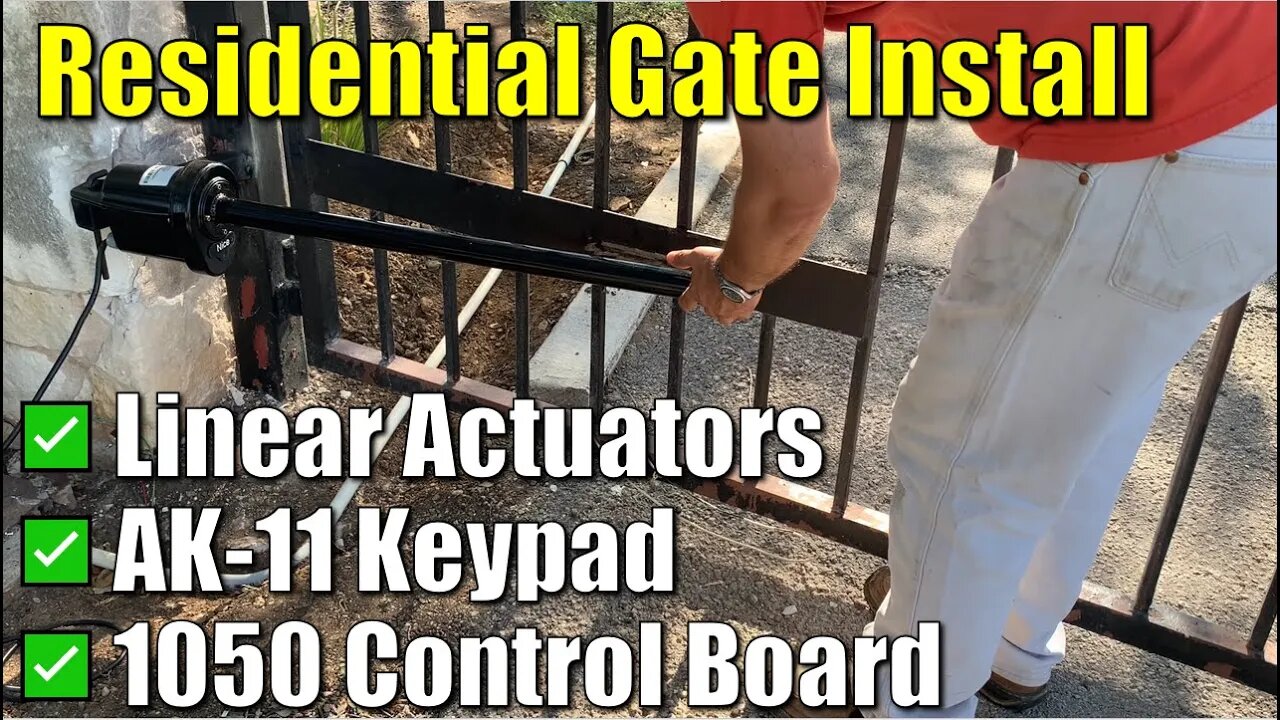 ✅ Installing Residential Swing Gate Operator - Nice Apollo 1050 LA861 Linear AK-11