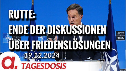 Rutte fordert ein Ende der Diskussionen über Friedenslösungen für die Ukraine | Von Thomas Röper