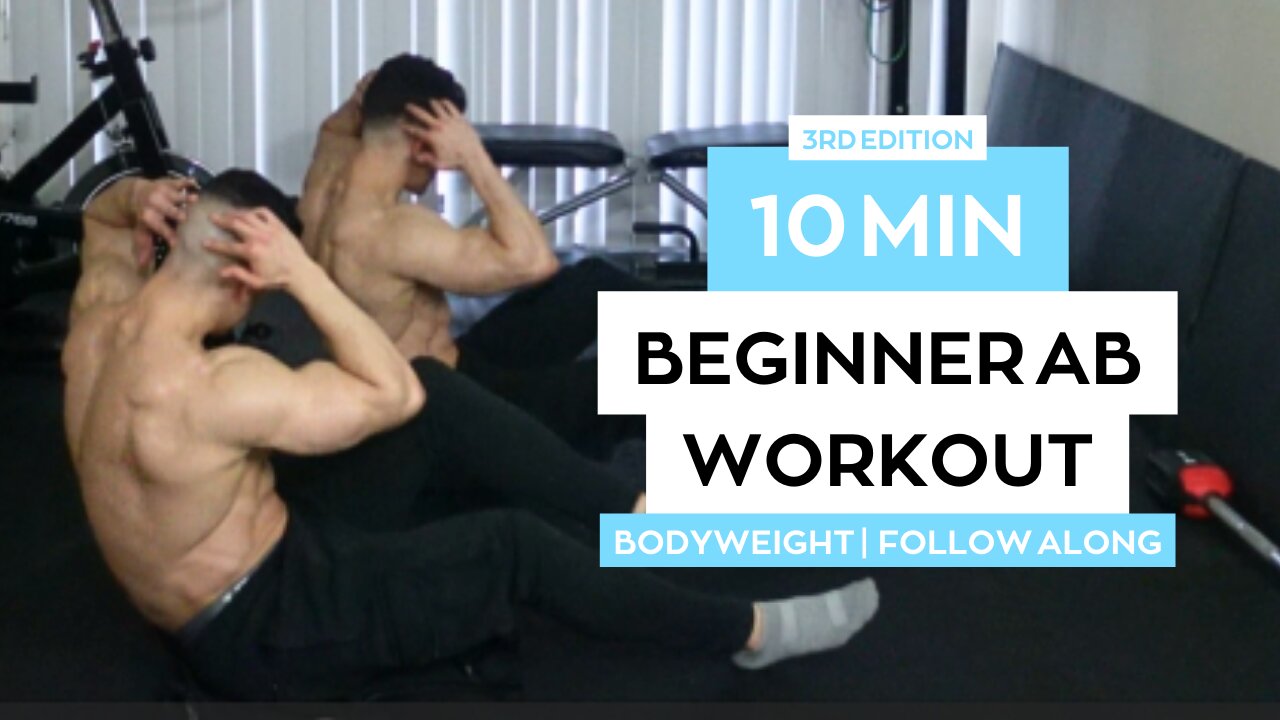 10 Min Beginner Ab Workout Bodyweight Follow Along 3rd Edition