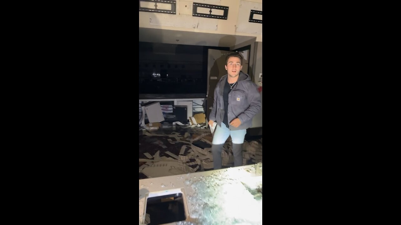 Trying to see a movie at an abandoned movie theater!