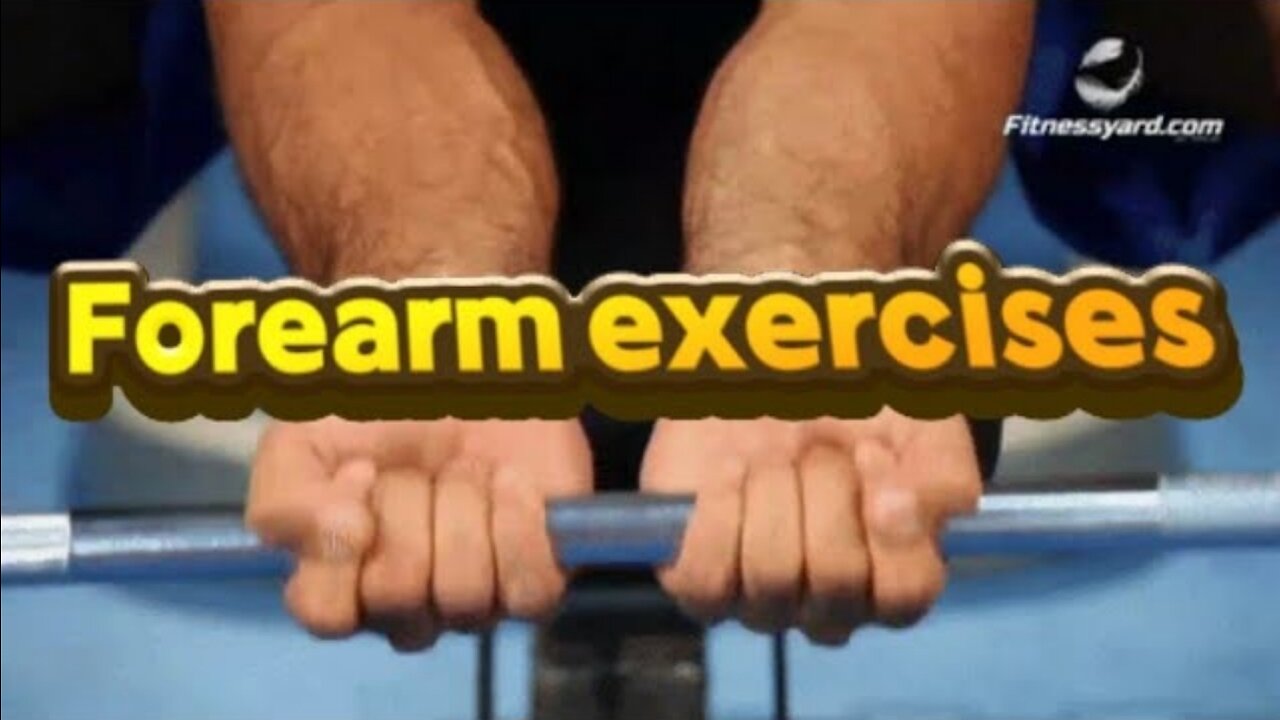 Forearm exercises with weights