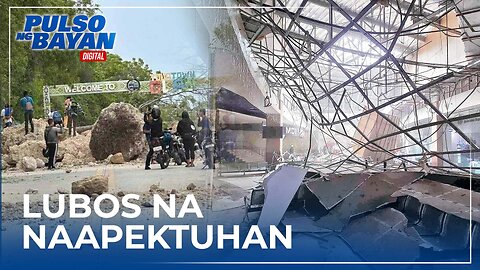 Lugar na lubos na naapektuhan ng lindol sa Mindanao