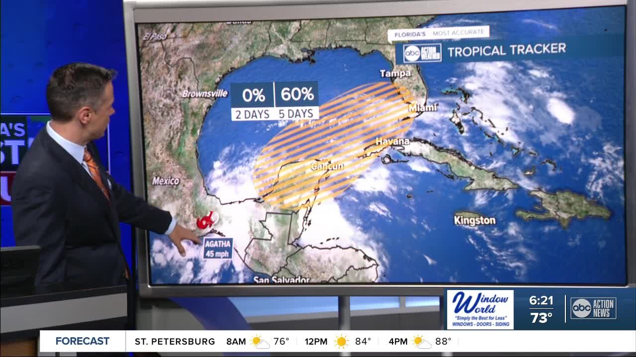 60% chance of tropical development in Gulf over the next 5 days