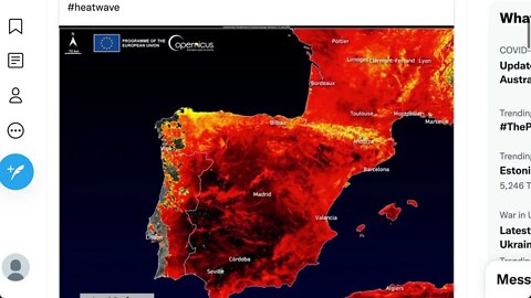 2022年7月14日在西班牙🇪🇸的土壤表面測量到超過 59°C，在法國🇫🇷南部測量到 48°C