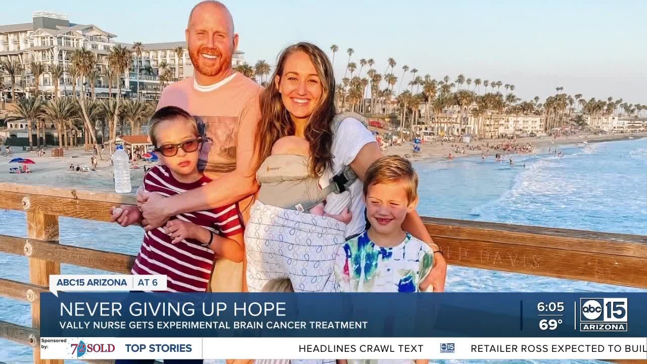Valley nurse gets experimental brain cancer treatment
