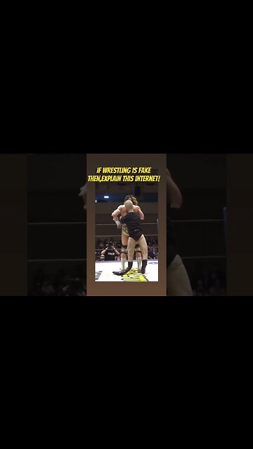 IF WRESTLING IS FAKE, EXPLAIN THIS!