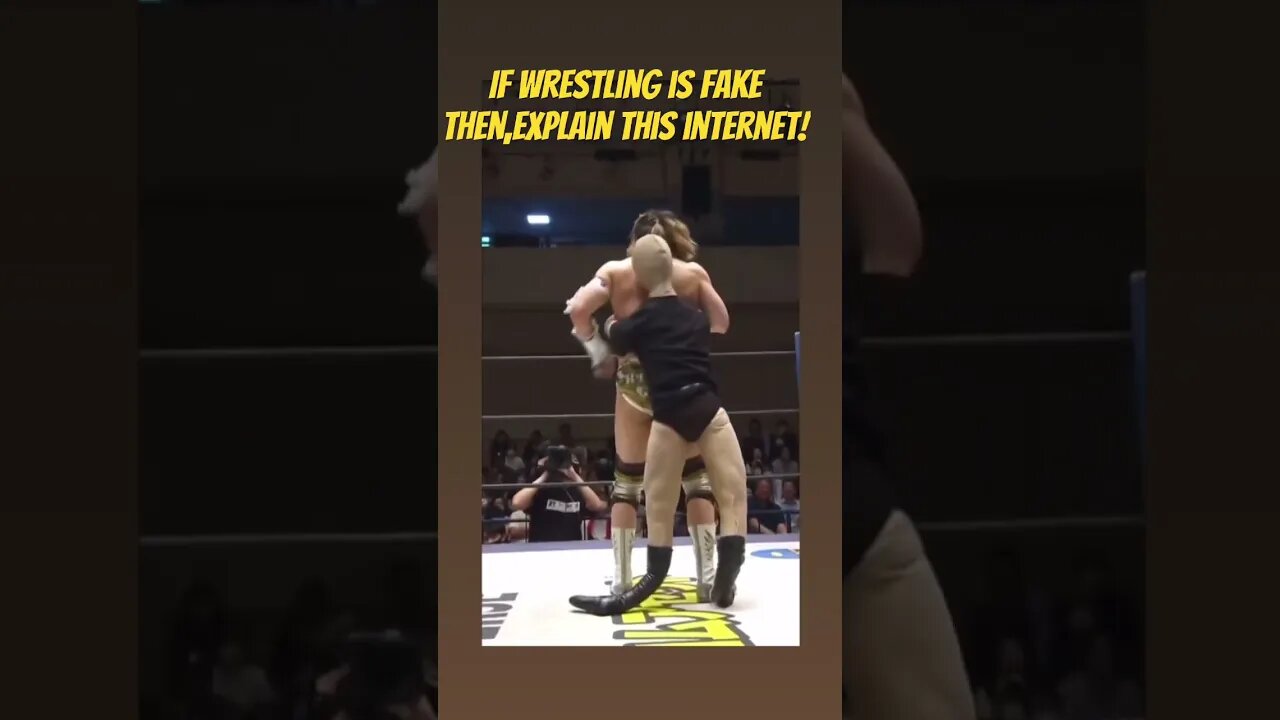 IF WRESTLING IS FAKE, EXPLAIN THIS!